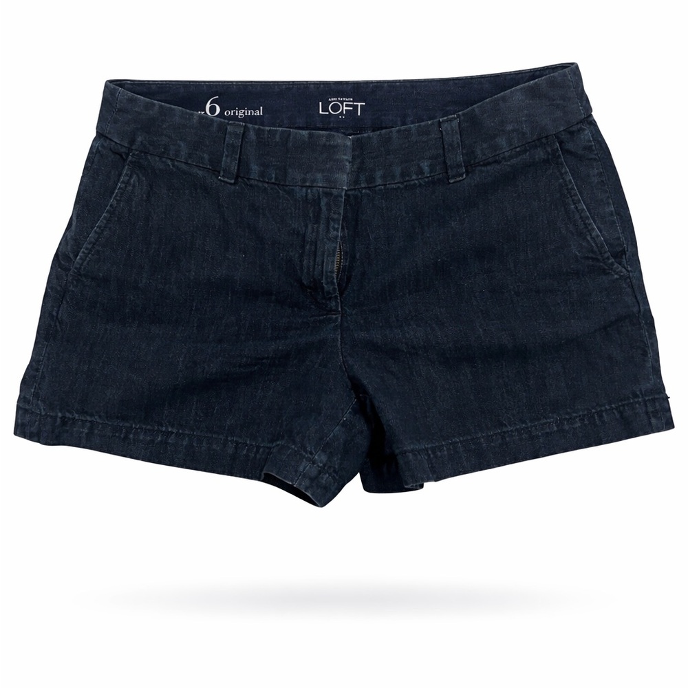 LOFT Women's Dark Blue Jean Shorts